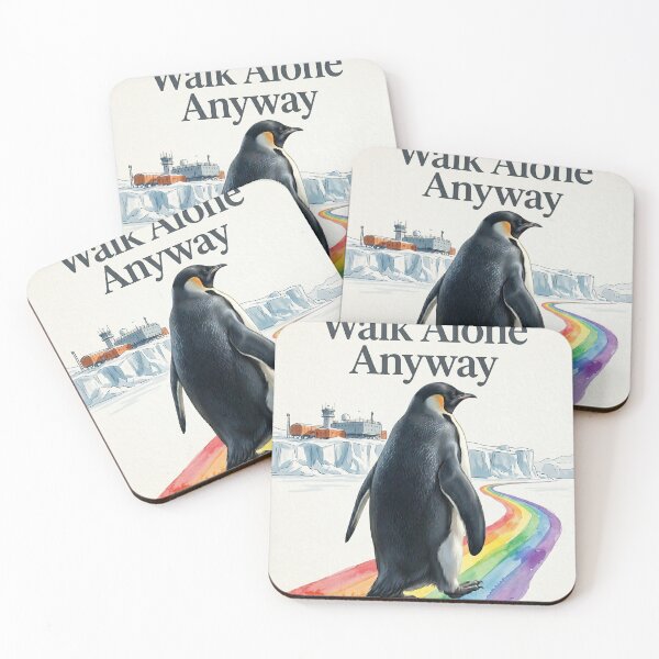 Item preview, Walk Alone Anyway Penguin | T-Shirt designed and sold by Prism-Bubble.