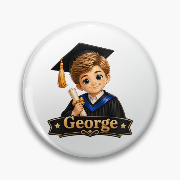 Item preview, Cute Kindergarten Graduation Boy George Class of 2026 Sticker designed and sold by JoyPopSticker.