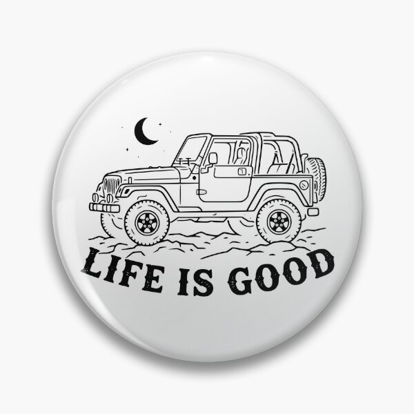 Item preview, Life is Good Wrangler TJ Off-Road 4x4 American Flag TOP OFF Black designed and sold by Off-Road-Zone.