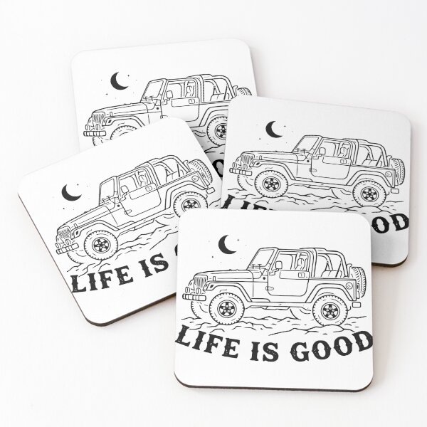 Item preview, Life is Good Wrangler TJ Off-Road 4x4 American Flag TOP OFF Black designed and sold by Off-Road-Zone.