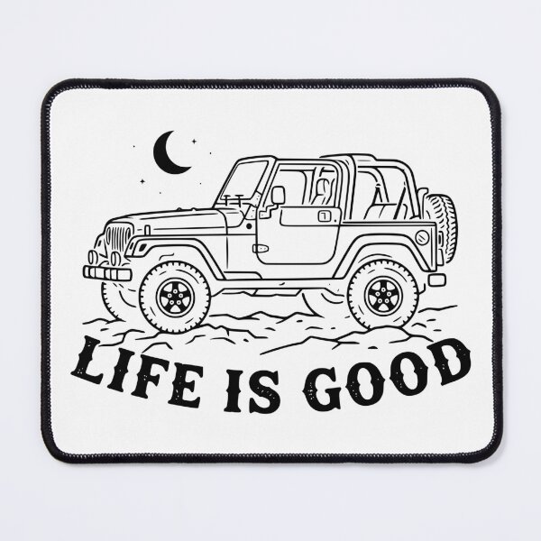 Item preview, Life is Good Wrangler TJ Off-Road 4x4 American Flag TOP OFF Black designed and sold by Off-Road-Zone.