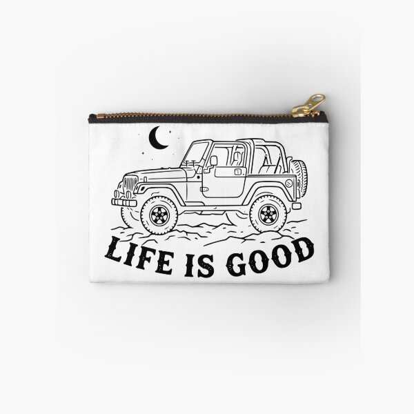 Artikelvorschau, Life is Good Wrangler TJ Off-Road 4x4 mit amerikanischer Flagge, offen, schwarz entworfen und verkauft von Off-Road-Zone.