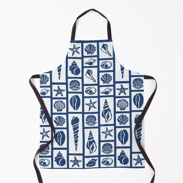 Item preview, Coastal Shell Pattern Blue Nautical Aesthetic designed and sold by Islabonita..