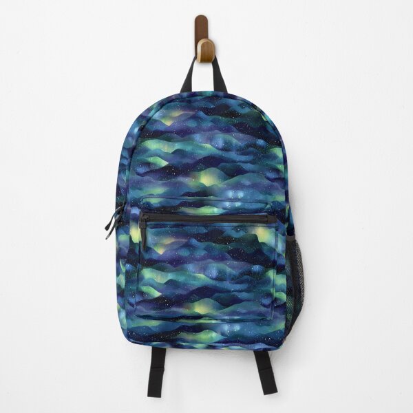 Item preview, Aurora Borealis Wavy Starry Night Sky Art designed and sold by NicolasGlowArt.