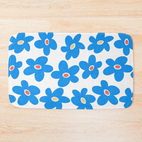 Item preview, blue flowers designed and sold by today is your ducky day.