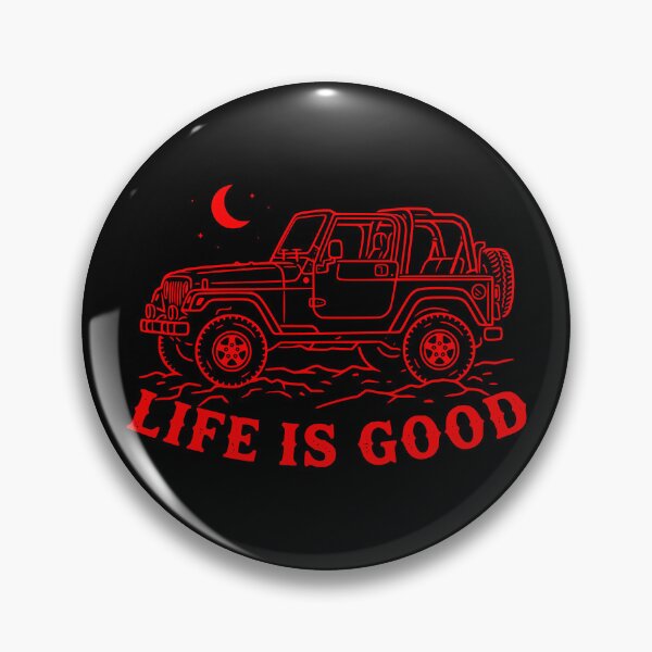 Item preview, Life is Good Wrangler TJ Off-Road 4x4 American Flag TOP OFF Red designed and sold by Off-Road-Zone.