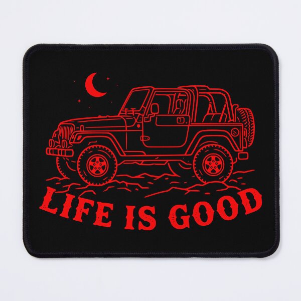 Item preview, Life is Good Wrangler TJ Off-Road 4x4 American Flag TOP OFF Red designed and sold by Off-Road-Zone.