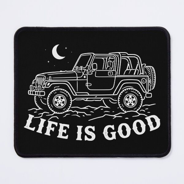 Item preview, Life is Good Wrangler TJ Off-Road 4x4 American Flag TOP OFF Off White designed and sold by Off-Road-Zone.