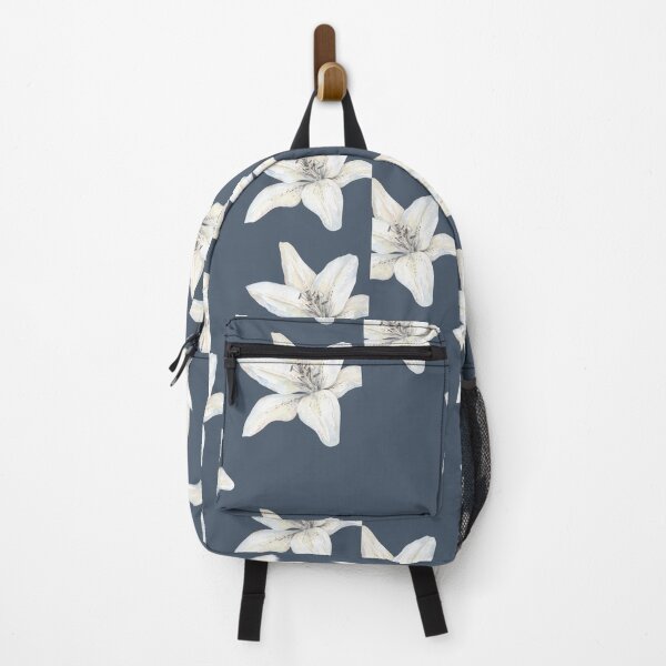 Item preview, Soft White Lilies on Midnight Blue designed and sold by BriSher.