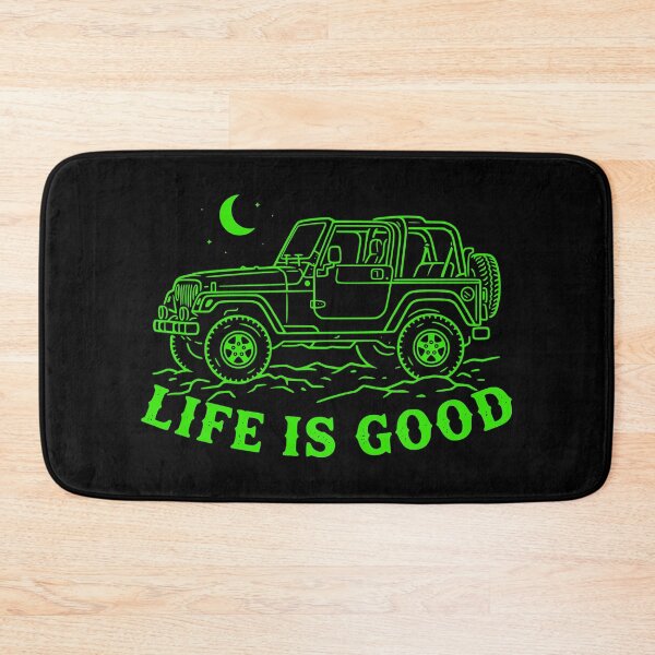 Item preview, Life is Good Wrangler TJ Off-Road 4x4 American Flag TOP OFF Green designed and sold by Off-Road-Zone.