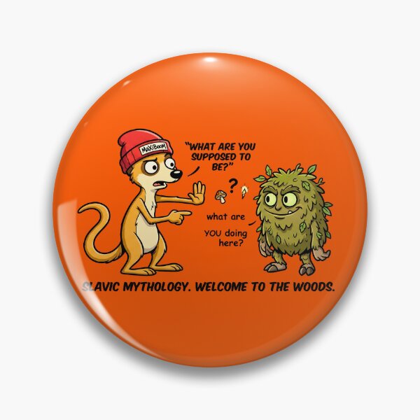 Item preview, Confused Meerkat Meets Slavic Forest Monster - Retro 90s Cartoon designed and sold by mAXiBoOM.