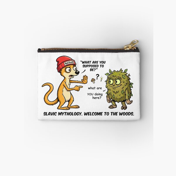 Item preview, Confused Meerkat Meets Slavic Forest Monster - Retro 90s Cartoon designed and sold by mAXiBoOM.