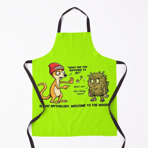 Item preview, Confused Meerkat Meets Slavic Forest Monster - Retro 90s Cartoon designed and sold by mAXiBoOM.