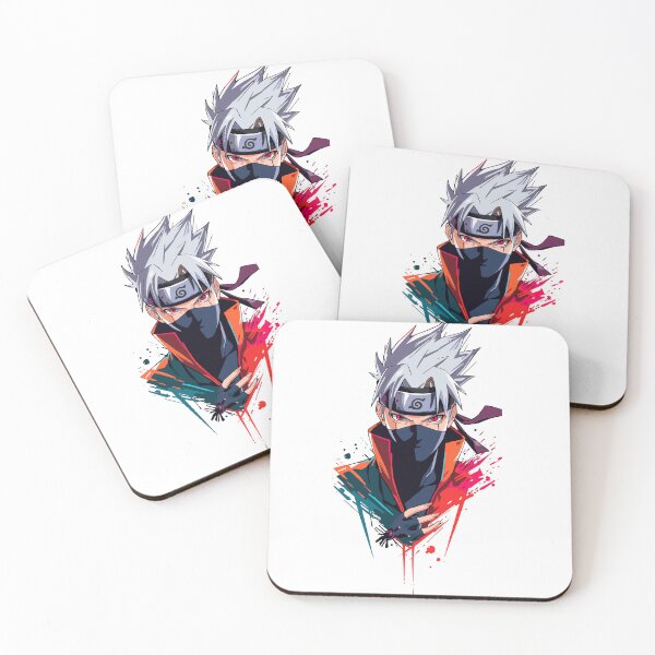 Aperçu de l'œuvre Sticker Kakashi Hatake – Style ninja Sharingan, illustration Naruto stylée, style anime japonais créée et vendue par Pinpondesigns.
