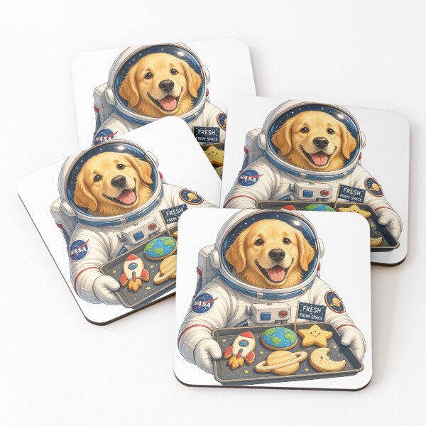 Item preview, Golden Retriever Astronaut: Fresh From Space Cookies! designed and sold by Clavivs.