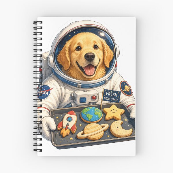 Item preview, Golden Retriever Astronaut: Fresh From Space Cookies! designed and sold by Clavivs.