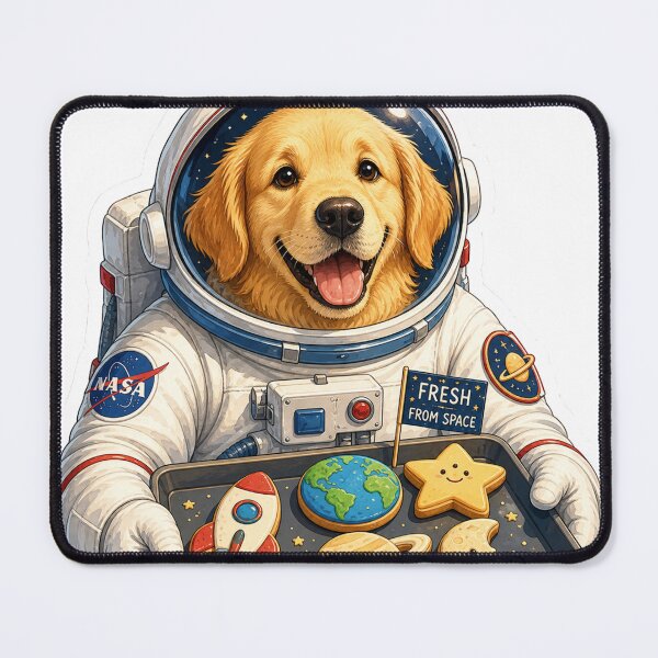 Item preview, Golden Retriever Astronaut: Fresh From Space Cookies! designed and sold by Clavivs.