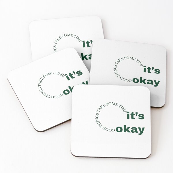 Item preview, Good Things Take Time It's Okay Quote designed and sold by VibeoCanvasShop.