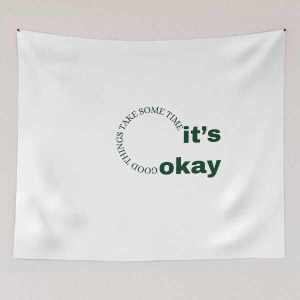 Item preview, Good Things Take Time It's Okay Quote designed and sold by VibeoCanvasShop.
