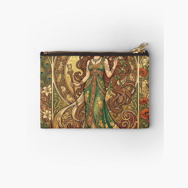 Item preview, Art Nouveau Woman with Ornate Cats designed and sold by Common-Standard.