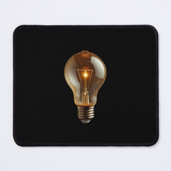 Item preview, Golden Spark - Vintage Edison Lightbulb with Glowing Amber Filament Art designed and sold by UnRealS.