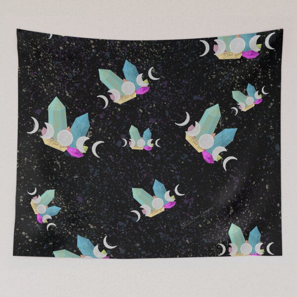 Item preview, Moonphase Crystals designed and sold by NatLeBrunDesign.