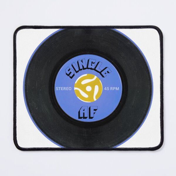 Item preview, Single AF – 45 RPM Vinyl Record Design | Retro Music Humor designed and sold by MusicFanTees.