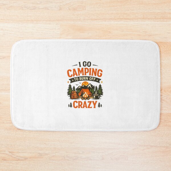 Item preview, Camping To Burn Off Crazy Funny camping T-shirt Design - Vintage Outdoor Graphics Tee designed and sold by arifali786.