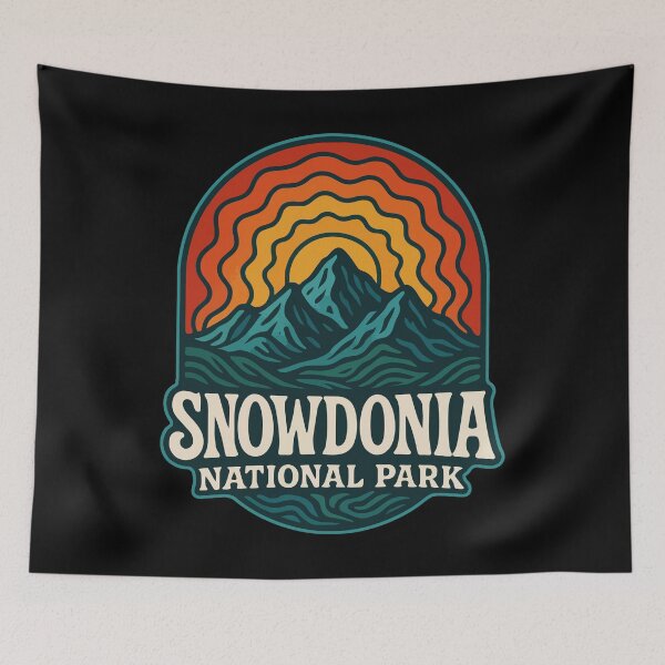 Item preview, Snowdonia National Park Trippy Art designed and sold by TomFrontierArt.