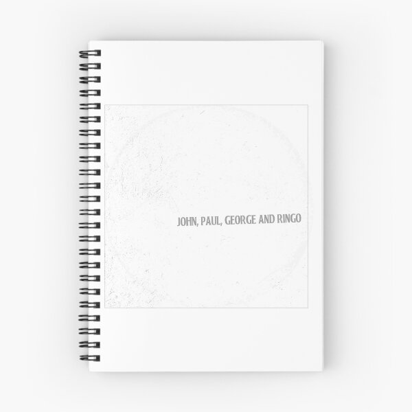 Item preview, White Album Original Cover Inspired Beatles Design – Crooked Text Vintage Style designed and sold by MusicFanTees.