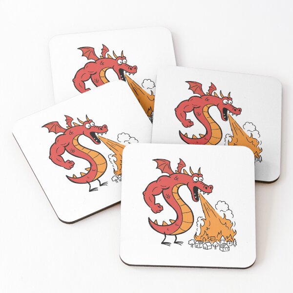 Item preview, Burninating the Countryside | Retro Doodle Dragon designed and sold by designerr23 ⭐⭐⭐⭐⭐.