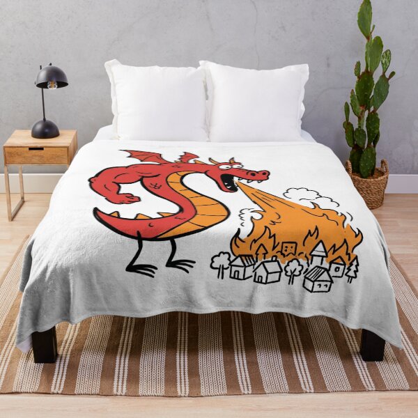 Item preview, Burninating the Countryside | Retro Doodle Dragon designed and sold by designerr23 ⭐⭐⭐⭐⭐.