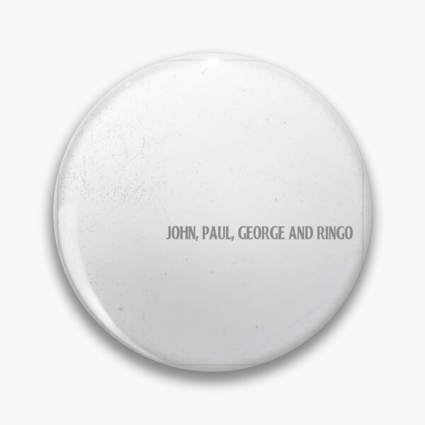 Item preview, Minimalist White Album Inspired Design – John Paul George Ringo Typography designed and sold by MusicFanTees.