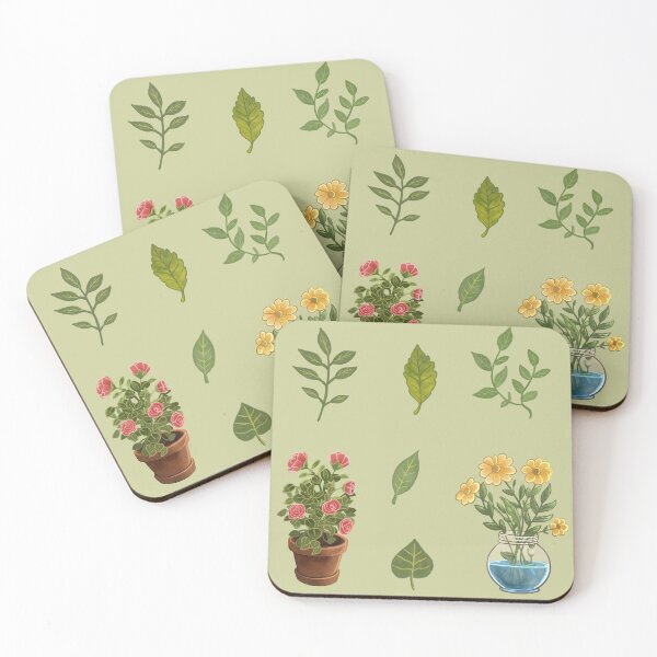 Artikelvorschau, Botanische Illustrationen im Cottagecore-Stil: Blätter und Blüten entworfen und verkauft von PaintByRainbow.