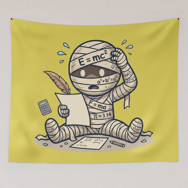Item preview, Wrapped Up In Math - Cute Funny Mummy designed and sold by MythoWorldddd.