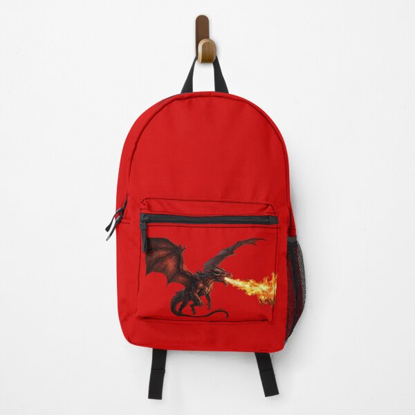 Item preview, Epic Fire Breathing Red Dragon Fantasy Illustration designed and sold by Laaltex.