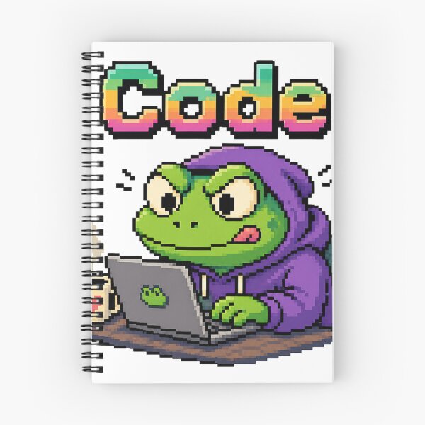 Item preview, Pixel Art Coding Frog: Retro Developer Vibes with Coffee designed and sold by Clavivs.