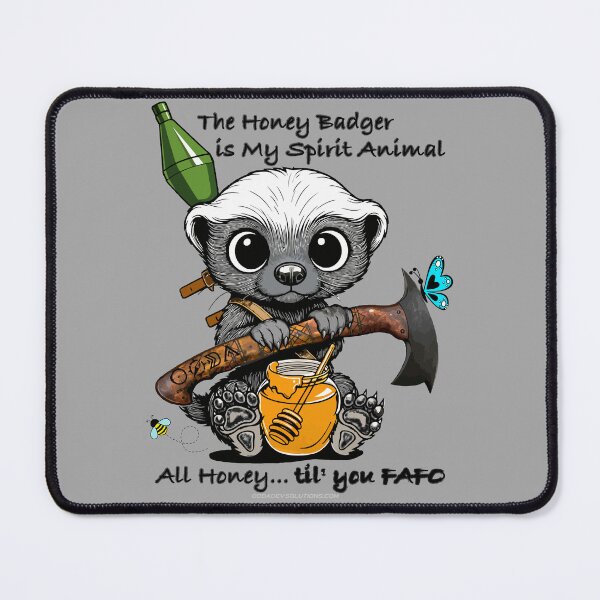Item preview, Tactical Honey Badger (blk text) - OODA DEV designed and sold by OODADEV.