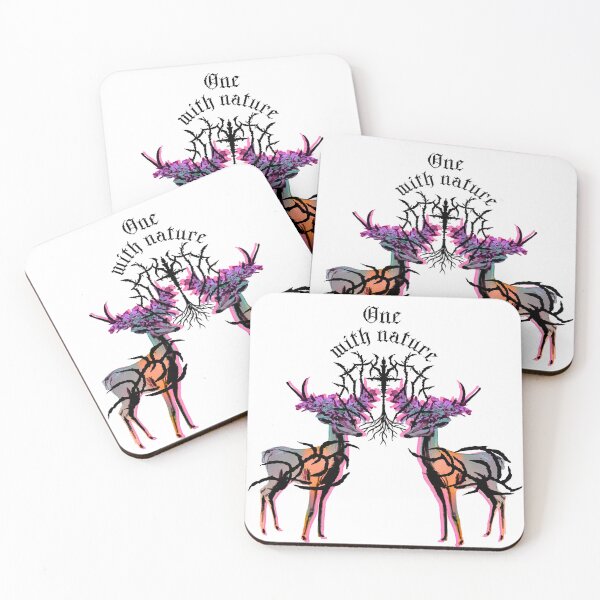 Item preview, One with Nature-Pastel Deers with floral Antlers  designed and sold by mooncakekaro.