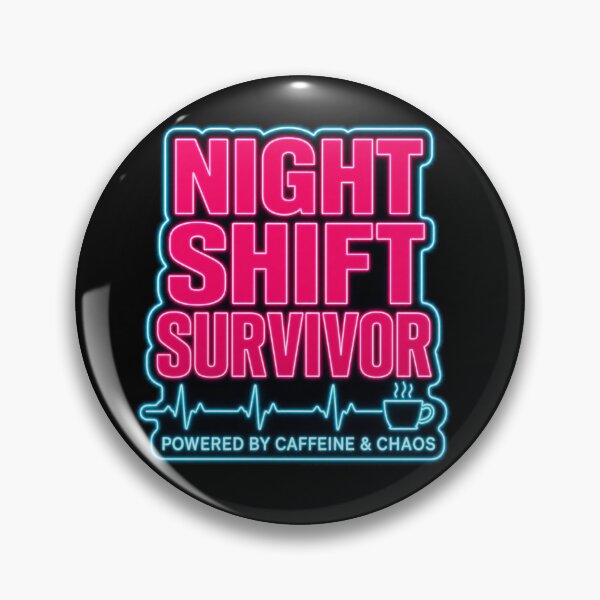 Item preview, Night Shift Survivor Funny Nurse Shirt — Retro Neon ER ICU Night Nurse Gift designed and sold by Notecrea.