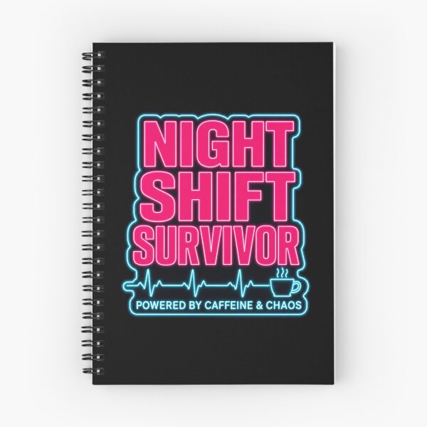 Item preview, Night Shift Survivor Funny Nurse Shirt — Retro Neon ER ICU Night Nurse Gift designed and sold by Notecrea.