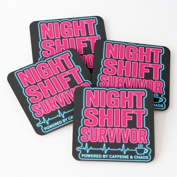 Item preview, Night Shift Survivor Funny Nurse Shirt — Retro Neon ER ICU Night Nurse Gift designed and sold by Notecrea.