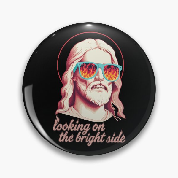 Item preview, Jesus Gazing At Hell Looking On The Bright Side designed and sold by Gkinoki.