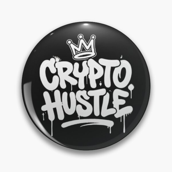 Item preview, Crypto Hustle White Graffiti Crown Urban Streetwear Art designed and sold by Yigal Joseph.