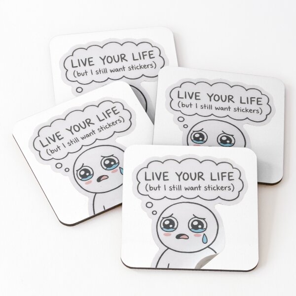 Item preview, Live Your Life But I Still Want Stickers Funny designed and sold by Hafcishop.