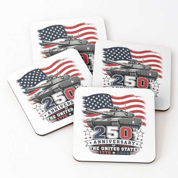 Item preview, USA 250th Anniversary Tank T-Shirt – Patriotic American Flag Military Design 1776–2026 designed and sold by maxiprom.