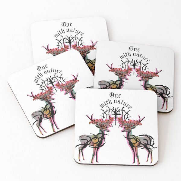 Item preview, One with Nature-Pastel Deers with floral Antlers  designed and sold by mooncakekaro.