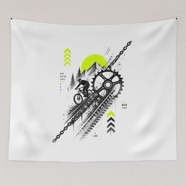 Item preview, Urban MTB Ride Design – Grunge Mountain Bike Art designed and sold by Fextreme.