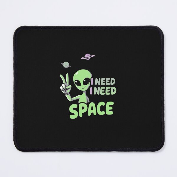 Item preview, I Need Space Cute Alien Graphic Tee designed and sold by artlife4.