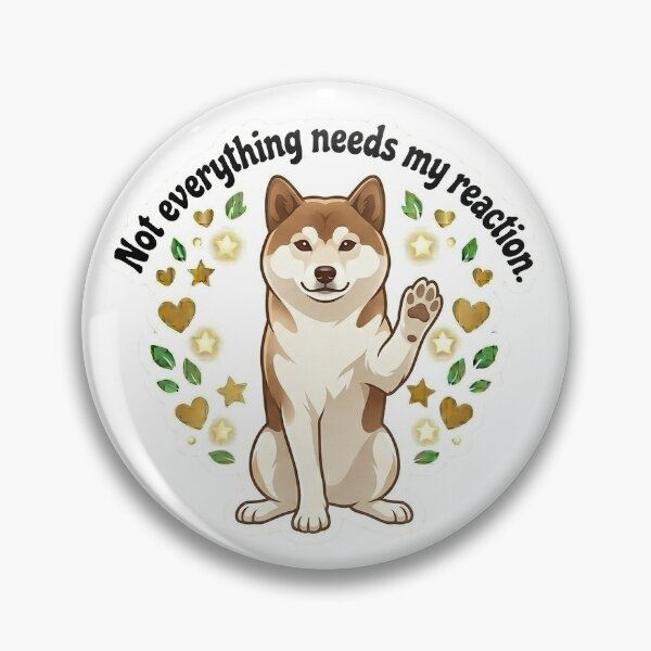Item preview, Calm reaction shiba inu sticker design designed and sold by wildbest.